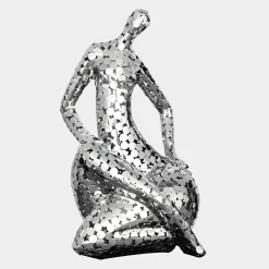 Silent Soul 81cm Silver Metal Indoor Sculpture