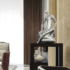 Silent Soul 81cm Silver Metal Indoor Sculpture