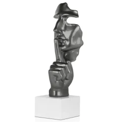 Silent Warrior 48cm Anthracite Resin Indoor Sculpture