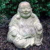Sitting Chinese Buddha Stone Garden Ornament