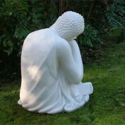 Sleeping Buddha 60cm Marble Resin Garden Ornament
