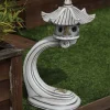 Small Curved Japanese Pagoda Stone Garden Ornament