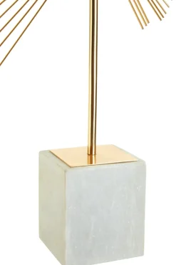 Solar Flare 66cm Gold Metal Indoor Sculpture