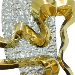 Sonic Pulse 120cm Silver Metal Garden Sculpture
