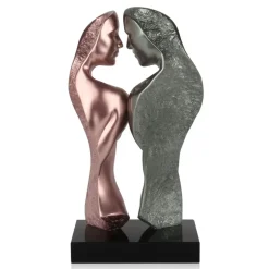 Soul Reflection 60cm Anthracite Resin Indoor Sculpture