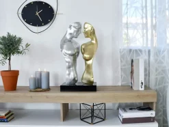 Soul Reflection 60cm Silver Resin Indoor Sculpture
