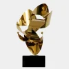 Spacial Drift 57cm Gold Metal Indoor Sculpture