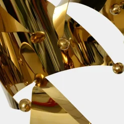 Spacial Drift 57cm Gold Metal Indoor Sculpture