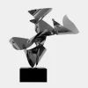 Spacial Drift 59cm Silver Metal Indoor Sculpture