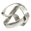 Spiral Elegance 16cm Silver Metal Indoor Sculpture