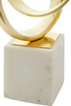 Spiral Symphony 34cm Gold Metal Indoor Sculpture