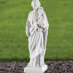 St. Joseph 46cm Marble Resin Garden Statue