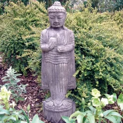 Standing Buddha Stone Garden Statue