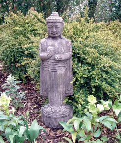 Standing Buddha Stone Garden Statue