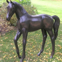 Standing Foal Bronze Metal Garden Statue