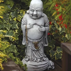 Standing Stone Buddha Garden Ornament
