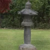 Straight Japanese Pagoda Stone Garden Ornament