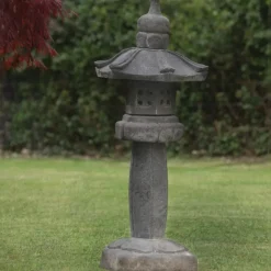Straight Japanese Pagoda Stone Garden Ornament