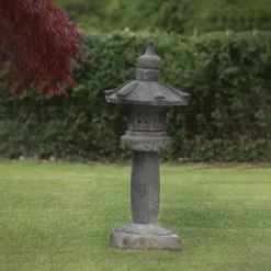 Straight Japanese Pagoda Stone Garden Ornament