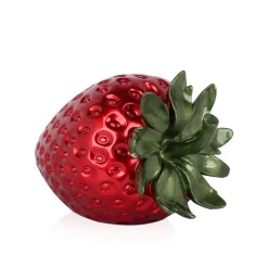 Strawberry Pop 24cm Red Resin Indoor Sculpture