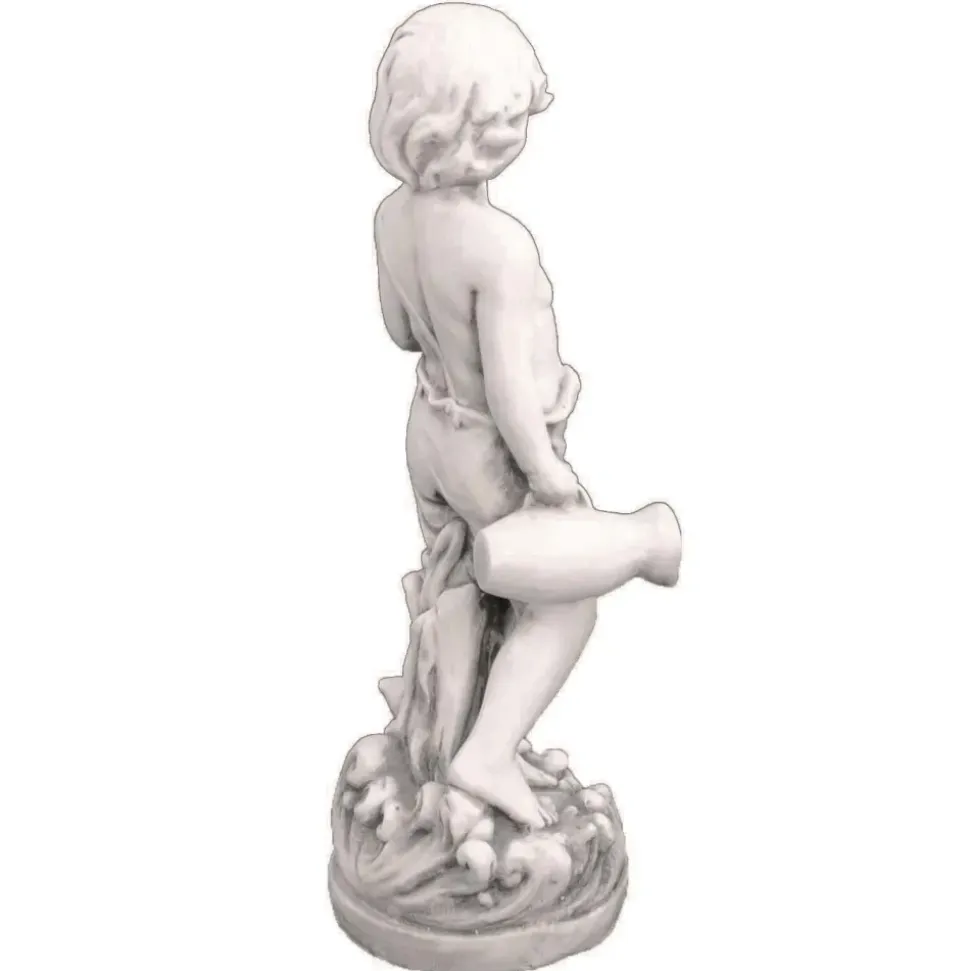 Summer Boy 73cm Stone Resin Garden Statue