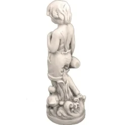 Summer Love Boy & Girl Stone Resin Garden Statues