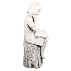 Summer Reading Girl 86cm Stone Resin Garden Statue
