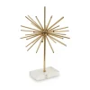 Sunburst 46cm Gold Metal Indoor Sculpture