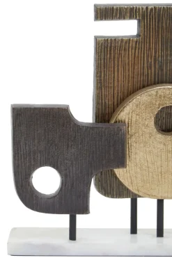Symbolic 34cm Metal Indoor Sculpture