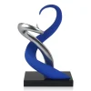 Symphonic Motion 41cm Blue Resin Indoor Sculpture