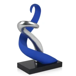 Symphonic Motion 41cm Blue Resin Indoor Sculpture