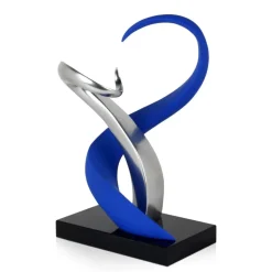 Symphonic Motion 41cm Blue Resin Indoor Sculpture