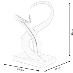 Symphonic Motion 41cm Blue Resin Indoor Sculpture