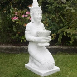 Thai Princess 85cm Marble Resin Garden Ornament