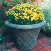 Thatched Urn Stone Garden Planter