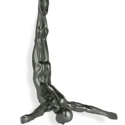 The Diver 55cm Anthracite Resin Wall Sculpture