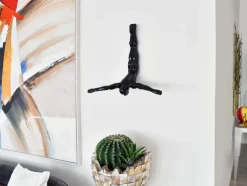 The Diver 55cm Black Resin Wall Sculpture