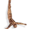 The Diver 55cm Bronze Resin Wall Sculpture