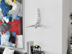 The Diver 55cm Silver Resin Wall Sculpture