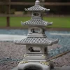Three Tier Japanese Pagoda Stone Garden Ornament