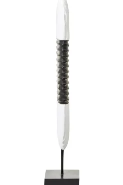 Tic-Tac 60cm Black & White Wood Indoor Sculpture