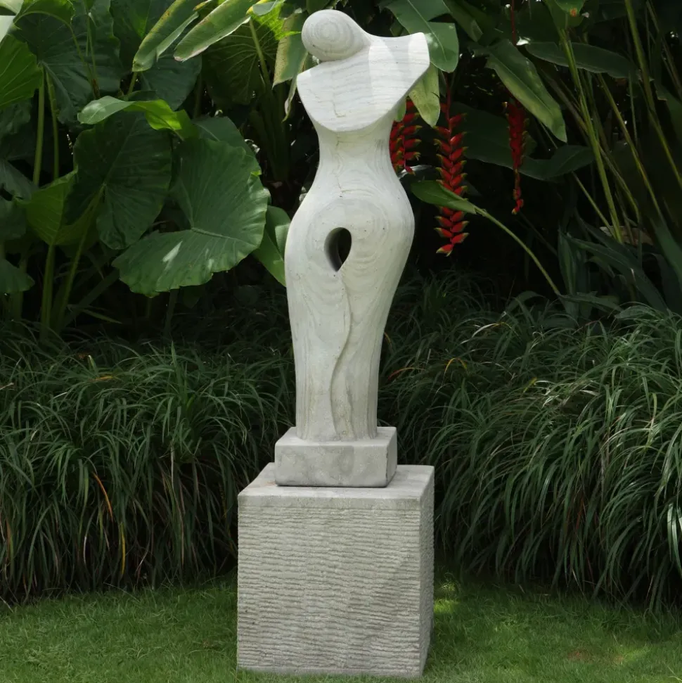 Timeless Contemporary Stone Garden Sculpture