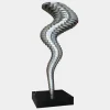 Tornado 197cm Silver Metal Garden Sculpture v3