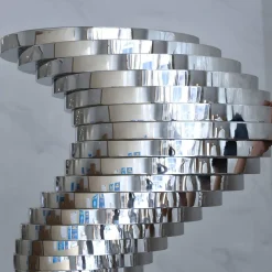 Tornado 197cm Silver Metal Garden Sculpture v3