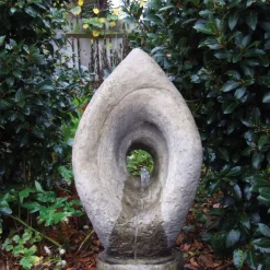 Twister Contemporary Stone Garden Water Feature