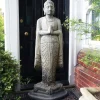 Upright Buddha Stone Garden Statue