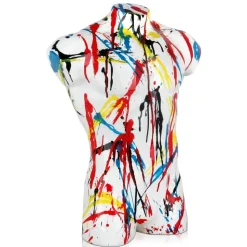 Valiant Torso 50cm Multicolour Resin Indoor Sculpture