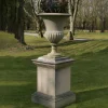 Verona Vase Stone Garden Planter on Pedestal