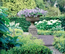 Victorian Grand Stone Garden Planter on Pedestal