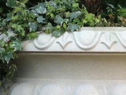 Victorian Tazza Stone Garden Planter on Pedestal